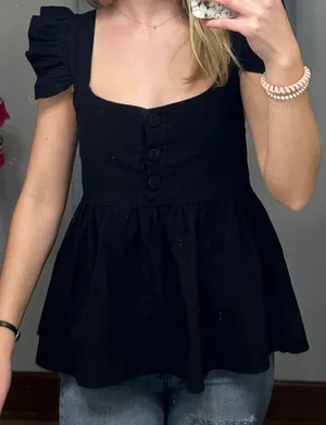 Boutique Black Blouse thumbnail 1