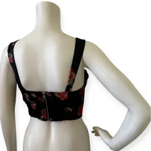 FashioNova Floral Black Tank Top thumbnail 5