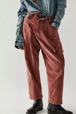 Free people Free People pants corduroy cargo cotton size medium thumbnail 1