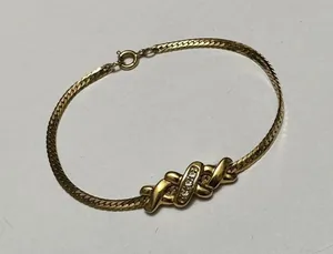 Avon Skinny Slender Rhinestone XXX Dainty Tennis Bracelet 6 3/4 inch thumbnail 1