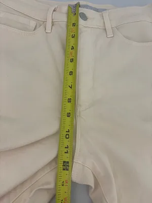 Athleta sculptek Skinny Jeans Cream Butter‎ Size 6 EUC thumbnail 6