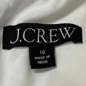 J.Crew Womens White Sleeveless Round Neck Pleated Fit & Flare Midi Dress Size 10 thumbnail 4