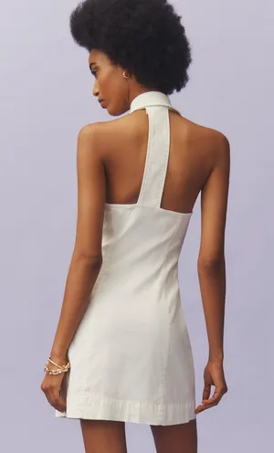 NEW WITH TAG The Amelia Collared Mini Ivory Dress by Maeve Large thumbnail 7