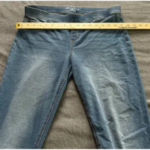 Arizona Jean Co Womens Plus Jegging Light Wash Blue Pull On Denim Pants 18.5 thumbnail 9