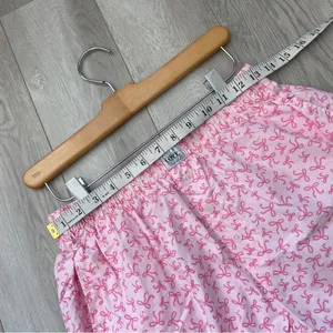 Bow Pajama Shorts cotton printed womens Pink (medium) loungewear sleep casual thumbnail 3