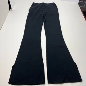 Favorite Daughter Cotton Cashmere Blend Ribbed‎ Pants Women Size XS Black Flare thumbnail 8
