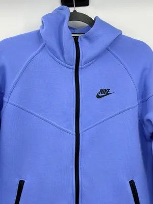 Nike Tech Fleece Windrunner‎ Hoodie Womens M Royal Pulse Blue FB8338-494 thumbnail 5