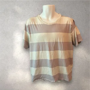 Old Navy Men Striped Short Sleeve Core Crew T Shirt Size Large Purple Stripe thumbnail 2
