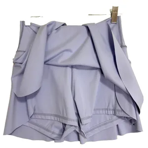 Womens Tennis Skort Sz S Light Blue Cross Over High Waisted Athletic Golf Pocket thumbnail 2