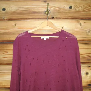 IRO Distressed Pullover Sweater Knit Top thumbnail 4