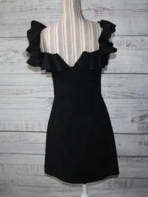 French Connection Whisper Light Ruffle Mini Dress Size Xsmall thumbnail 5