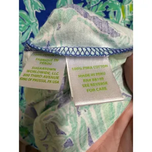 Lilly Pulitzer Marlowe Koala of the Wild T Shirt Dress Blue Green XXS Pima NWOT thumbnail 7