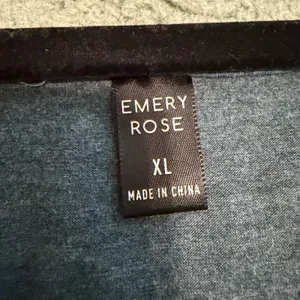 Emery Rose Sleeveless Romper Gray XL Casual Minimalist Loungewear thumbnail 2
