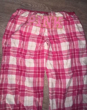 PINK Victoria’s Secret VINTAGE STYLE 2008 OG VS PINK Y2K Hot Pink Plaid Pj Pants thumbnail 1