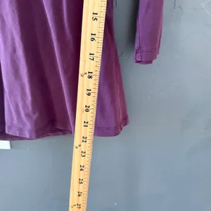Jillanova Y2k Womens Plum Purple V-Neck Cotton Stretch Top Small Whisigoth‎ thumbnail 6