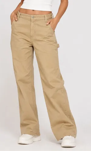 Carhartt Rugged Flex Loose Fit Canvas Work Pant Khaki Tan. Size 14S thumbnail 1
