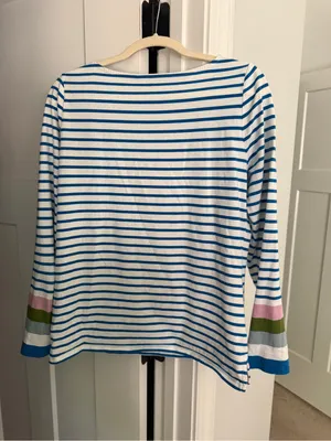 Boden Ella Long Sleeve Breton-Navy‎ striped top thumbnail 5