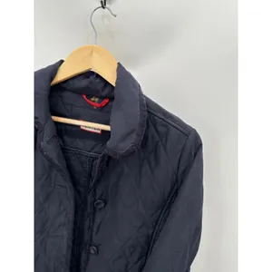 Hunter‎ Womens Navy Blue Quilted Long Sleeve Collared Jacket Size 4 RN126623 thumbnail 5