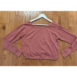 FLX urban commuter cinch hem cropped long sleeve top size small thumbnail 6