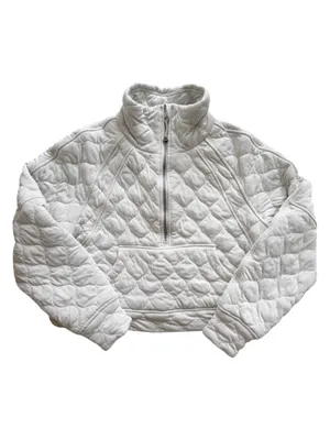 lululemon Scuba Oversized Quilted Half Zip Sweatshirt Size XS/S thumbnail 4