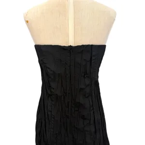 Third Form Rolling Wave Strapless Textured A-Line Mini Dress Black US Size 4 thumbnail 7