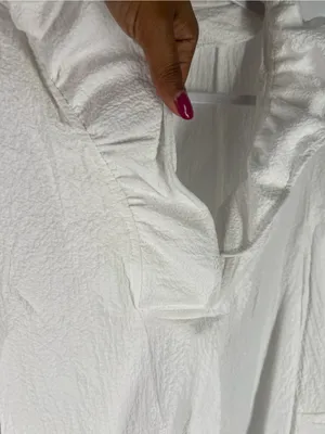 Moonlight Ruffle Collar Tunic Top - White thumbnail 5