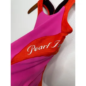Pearl Izumi Elite Cycling‎ Tank Top Womens Medium Pink Orange Racerback Pockets thumbnail 3
