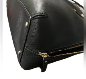 Kate Spade Patterson Drive Large Dome Satchel Black Leather Handbag Purse thumbnail 3