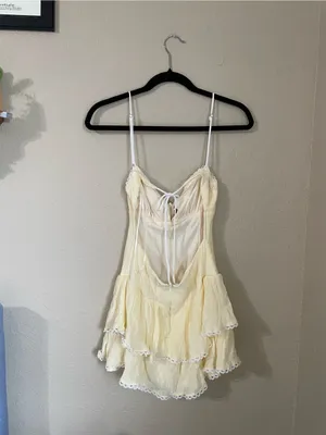 Beverly and Beck Nothing Else Matters Mini Dress Size S Light Yellow thumbnail 11