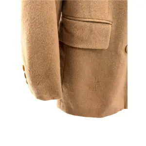 Banana Republic 100% Camel Hair Blazer Made in Italy Tan Double Breasted Size 8 thumbnail 3