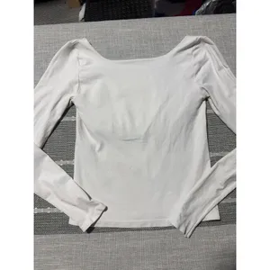 Free People Intimately Square Eye Seamless Long Sleeve Top White M/L thumbnail 5
