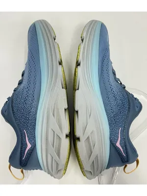 HOKA One One Bondi 8 Women’s SIZE 9 B Shadow Dusk Blue Pink Running Shoes NICE thumbnail 8