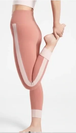 Athleta elation rib trim‎ tight Palermo pink/ and orchid pink Size xxs thumbnail 1