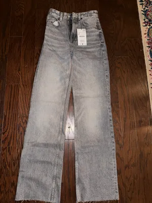 ZARA Wide Leg High Rise Jeans thumbnail 3