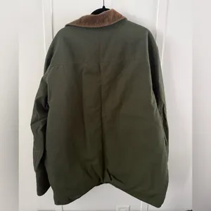 Gander Mountain Green Barn Jacket with Brown Collar thumbnail 2