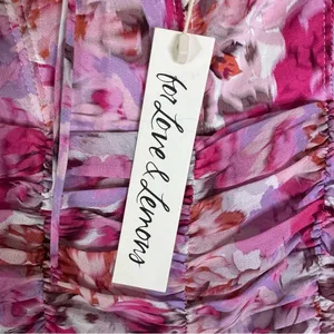 NWT For Love and Lemons Sofia Mini Dress Pink Floral Size XS thumbnail 9