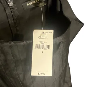 Banana Republic Black Square Neck Peplum Top size 4 NEW #756 thumbnail 8