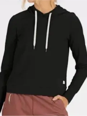 Vuori Women's Halo Essential Hoodie - Black Heather - Size Medium (Like New) thumbnail 1