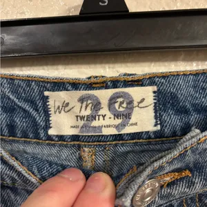 FREE PEOPLE We The Free Denim Brea Cutoff Skirt in Mile High Blue thumbnail 5