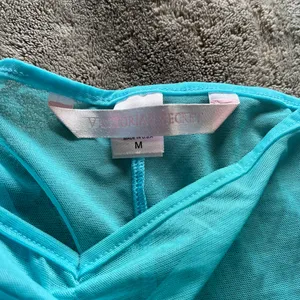 VICTORIA’S SECRET Vintage Electric Blue Sheer Lingerie Sleep Dress Sz M EUC thumbnail 3