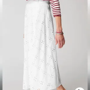 New‎ Eyelet Midi Skirt White thumbnail 2