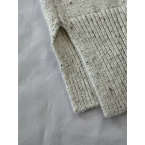 Abercrombie Cream Speckled Nep Knit Turtleneck Sweater Dress Womens Size Large L thumbnail 8