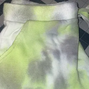 NEW Free People Boho Green, Gray & White Tye Dye Kelly Terry Shorts thumbnail 5