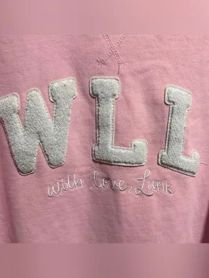 WLL Mockneck Sweatshirt Birthday Edition Pink L/XL Terry Interior thumbnail 3