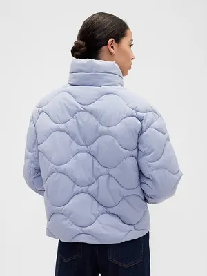 Relaxed quilted jacket gap thumbnail 2