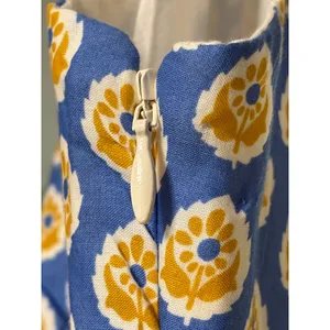 J.Crew Point Sur Royal Block Print Tiered Maxi Dress size 6 thumbnail 9