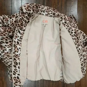 GB women's puffer jacket leopard print size M New thumbnail 6