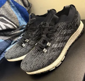 ADIDAS PUREBOOST RBL LTD BLACK GREY -men’s SIZE 12 thumbnail 1