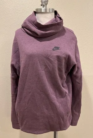 Nike Women’s‎ Funnel-Neck Pullover Hoodie - Size Medium thumbnail 1