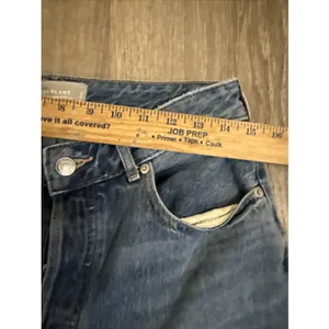 Everlane Jeans Womens 30 Blue 90s Cheeky Jean Crop Organic‎ Cotton Button Fly thumbnail 4